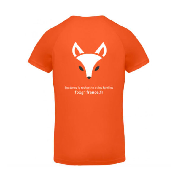 tee-shirt sport FOXG1 dos
